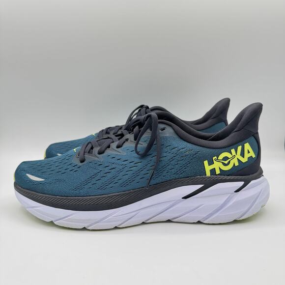 Hoka One One Clifton 8 Blue Coral Butterfly Road-Running Sneakers Men’s Size 9 - Picture 4 of 8